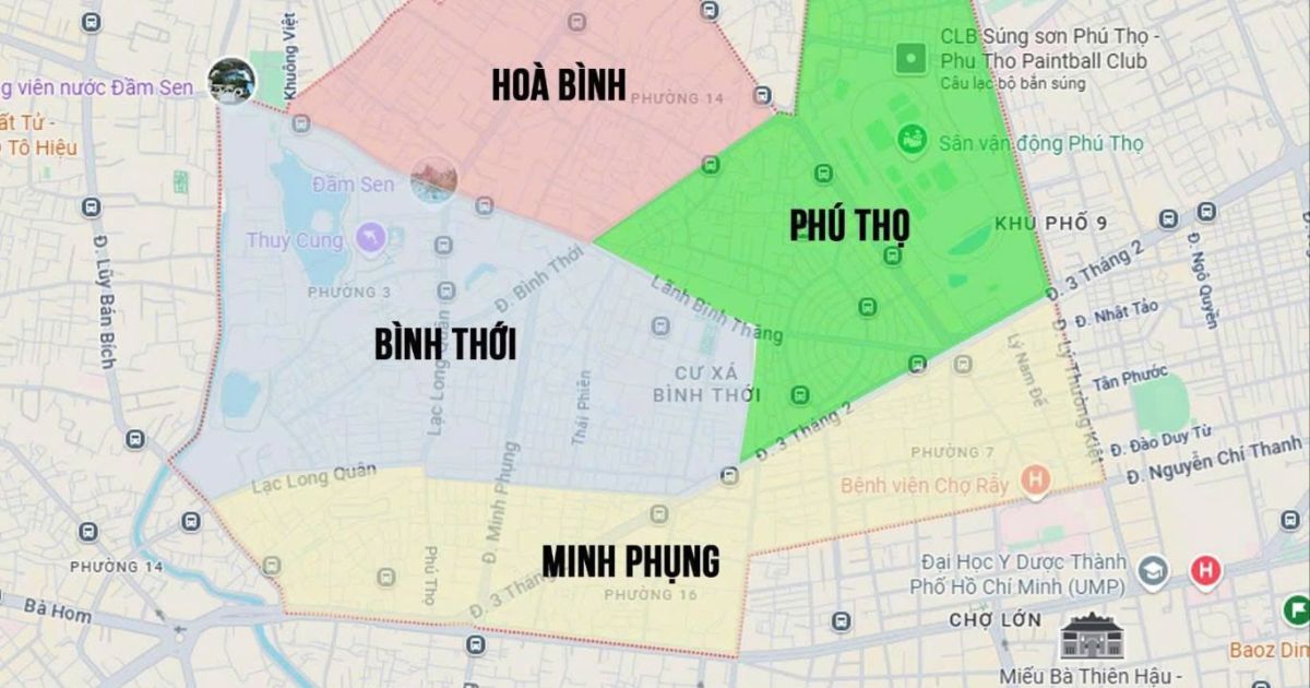 Phường Bình Thới thuộc Quận nào