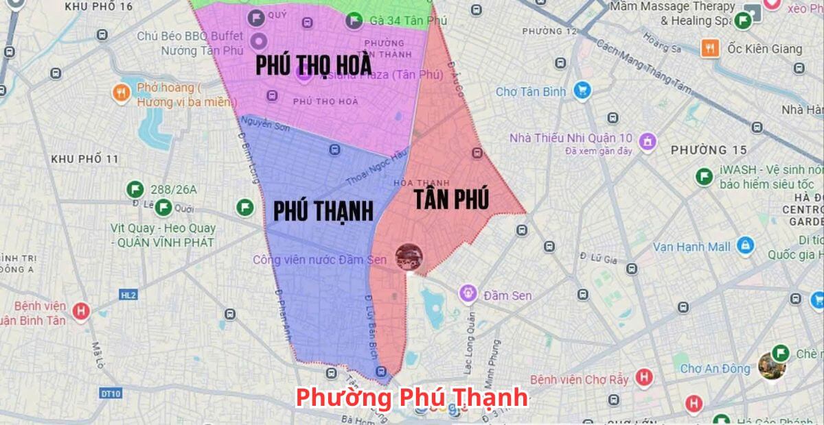 phường Phú Thạnh thuộc quận nào