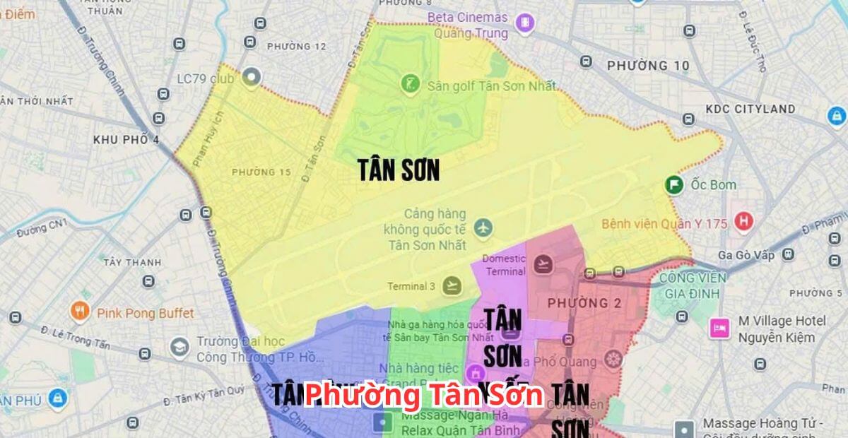 phường Tân Sơn thuộc quận nào
