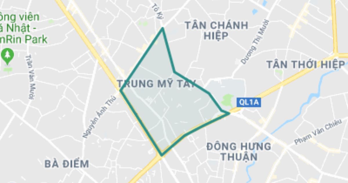 Phường Trung Mỹ Tây thuộc quận nào
