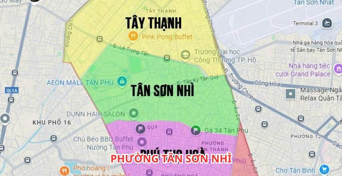 phường Tân Sơn Nhì thuộc quận nào