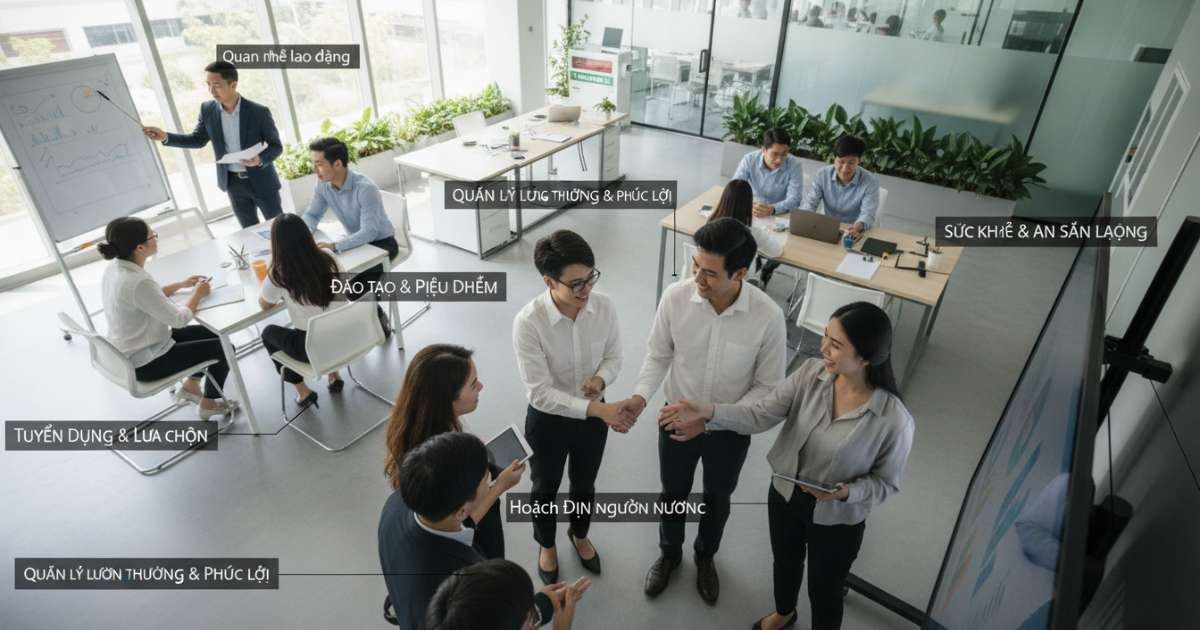 Các chức năng quản trị nguồn nhân lực chính