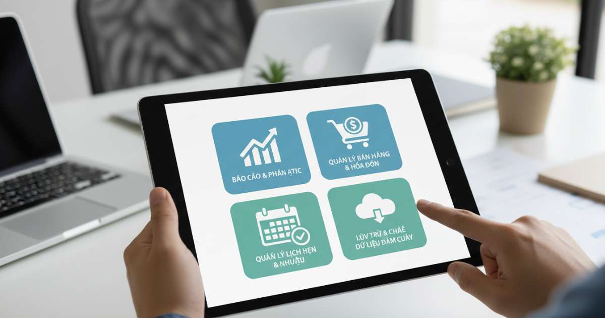 Các tính năng cơ bản của ứng dụng quản lý doanh nghiệp miễn phí