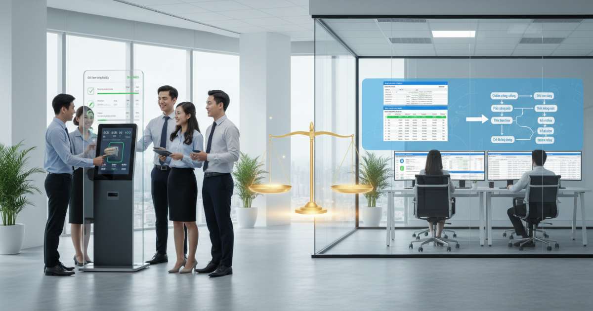 Công tác chấm công và tính lương chính xác minh bạch