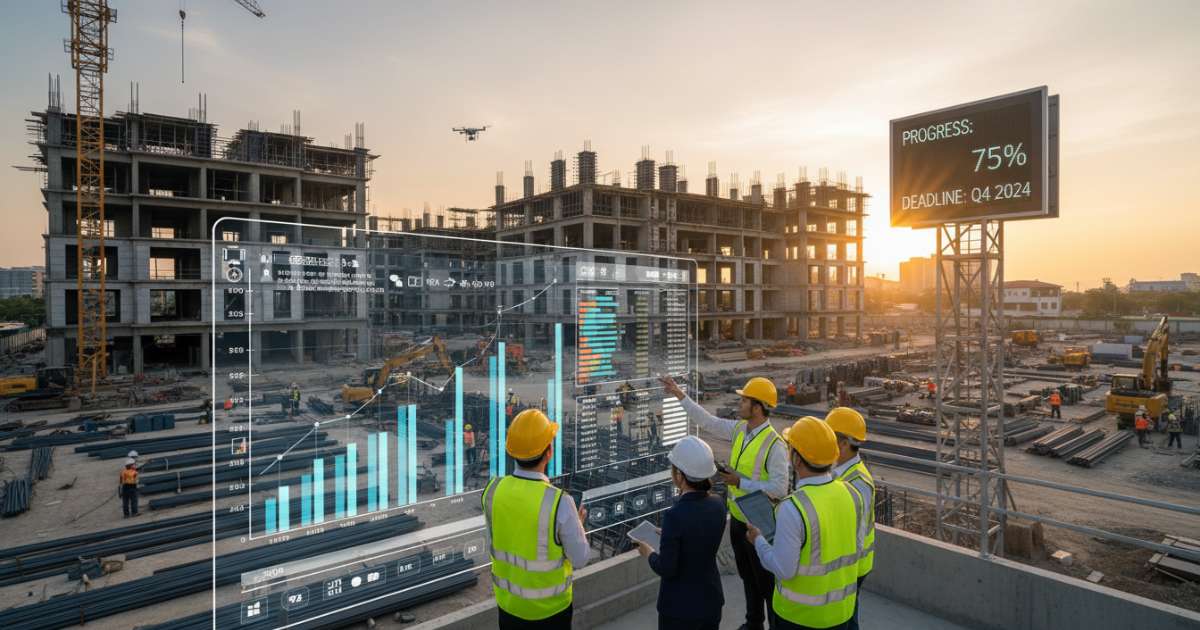 Kỹ thuật giám sát tiến độ thi công để đảm bảo thời gian bàn giao