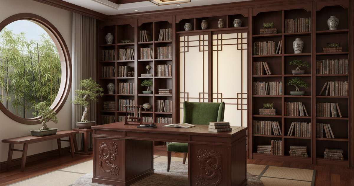 thiết kế thư phòng