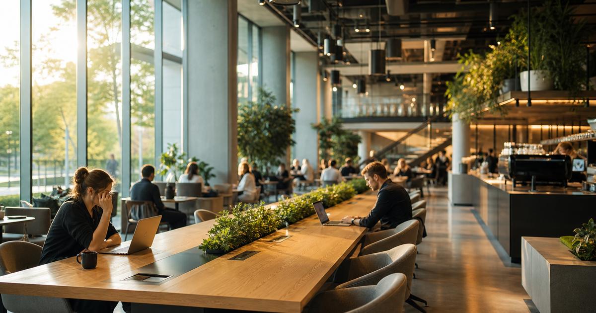 Thiết kế quán cafe văn phòng hiện đại xu hướng mới