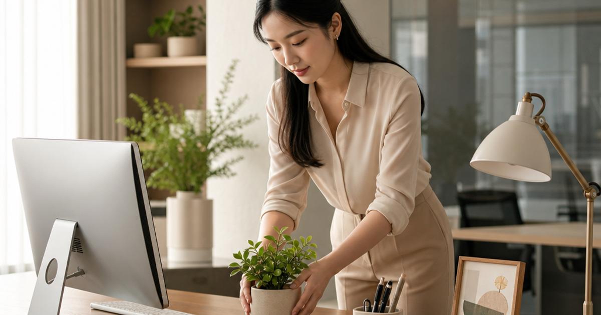 trang trí bàn làm việc tại có quan - 9 Cách Trang Trí Bàn Làm Việc Tại Có Quan Gọn Đẹp Hơn Mới