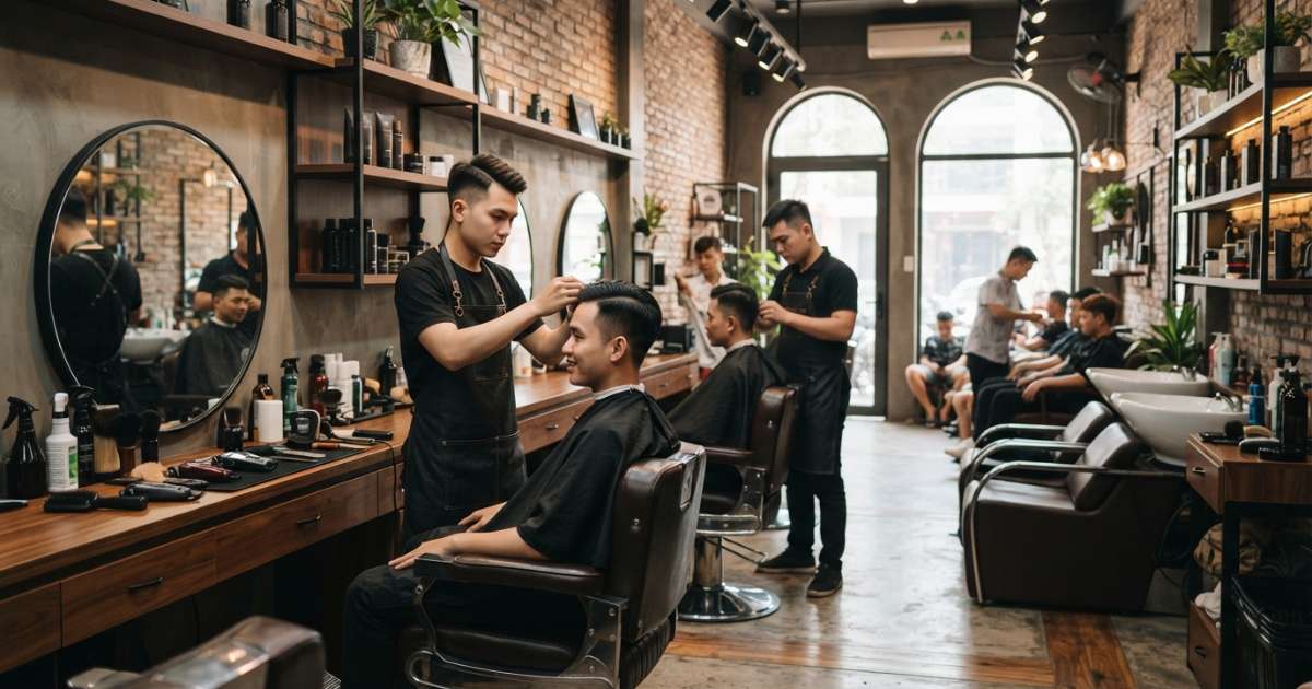 Bí quyết phân chia khu vực khi thiết kế tiệm tóc