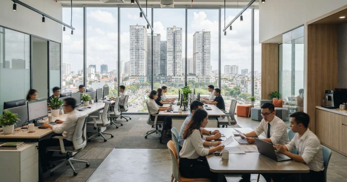 Các loại hình văn phòng cho thuê tại Sunrise City