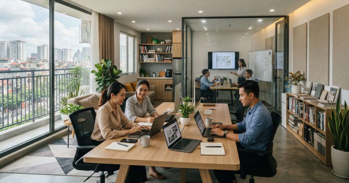 Các nguyên tắc quan trọng trong thiết kế văn phòng căn hộ chung cư