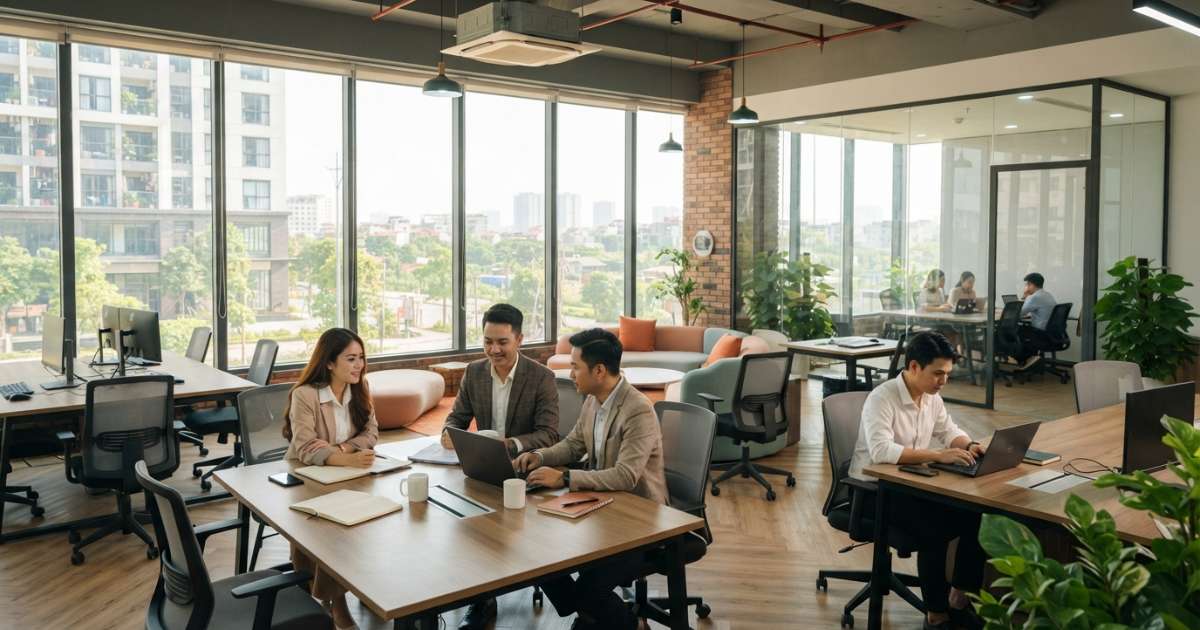 Các phân khúc và diện tích cho thuê văn phòng văn quán đa dạng