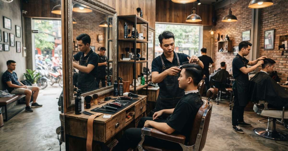 Các phong cách thiết kế quán tóc được ưa chuộng hiện nay