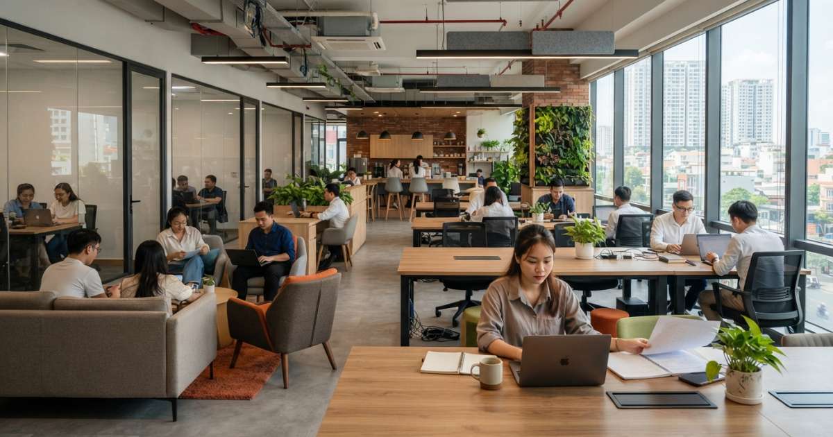 Các tiện ích tiêu chuẩn tại nơi cho thuê không gian làm việc