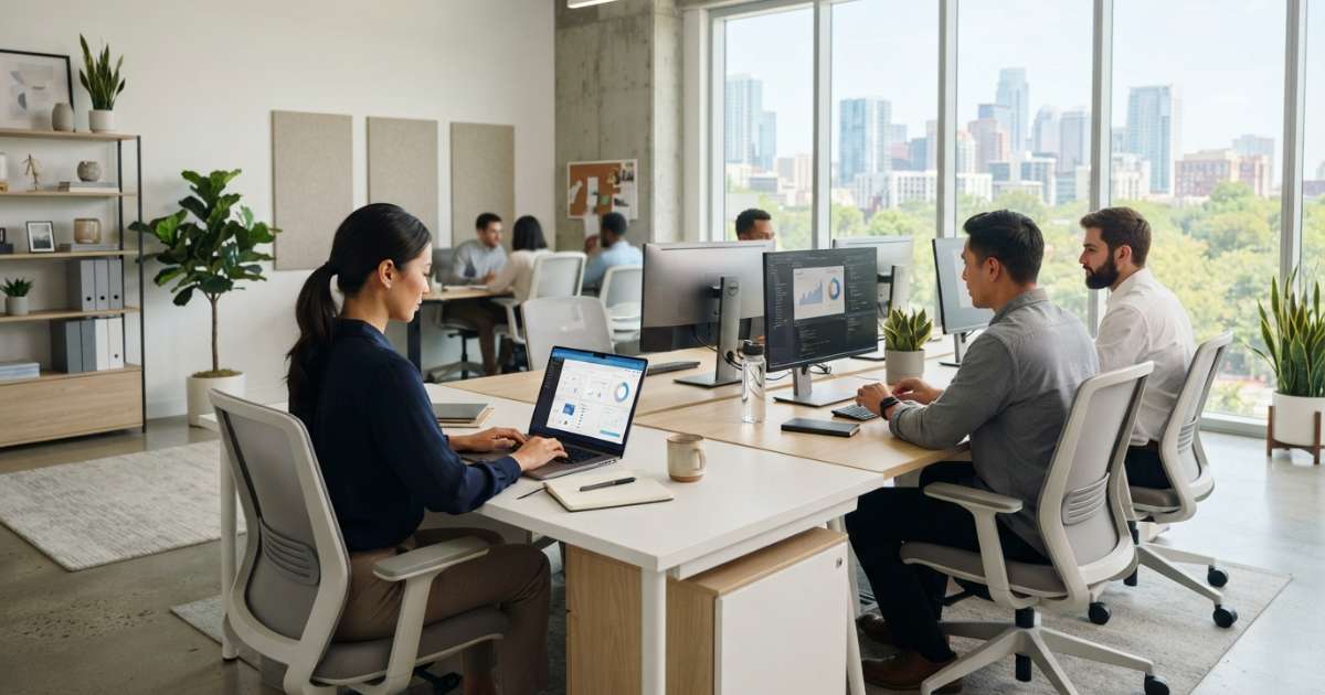 Cách bố trí mẫu văn phòng đơn giản để nâng cao năng suất