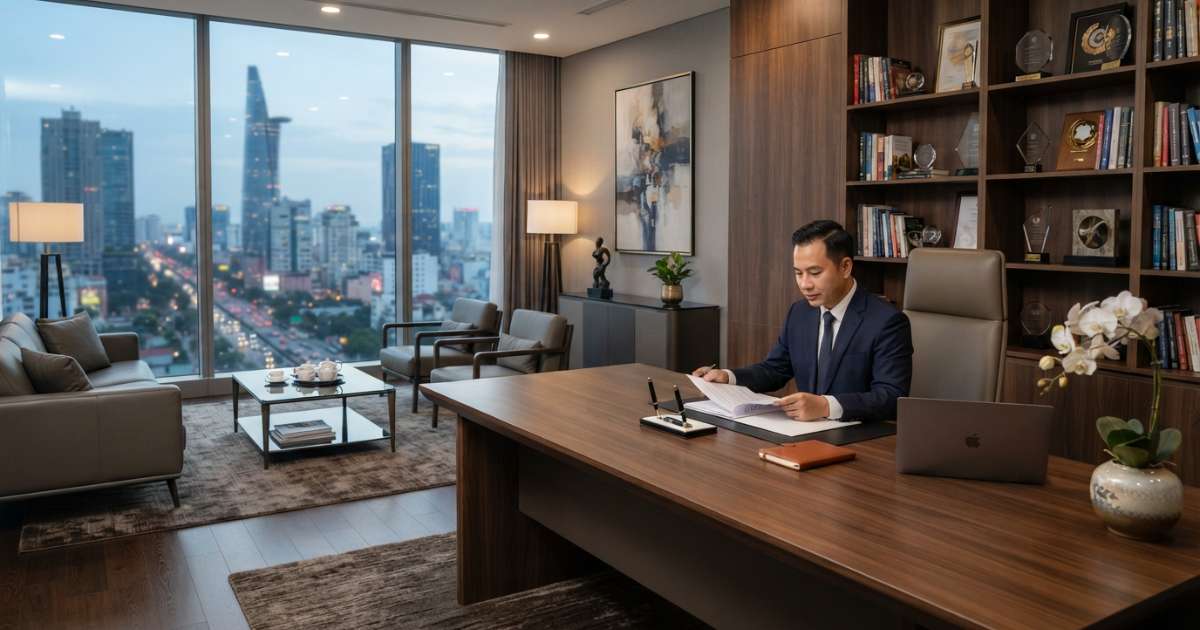 cách bố trí phòng làm việc của giám đốc