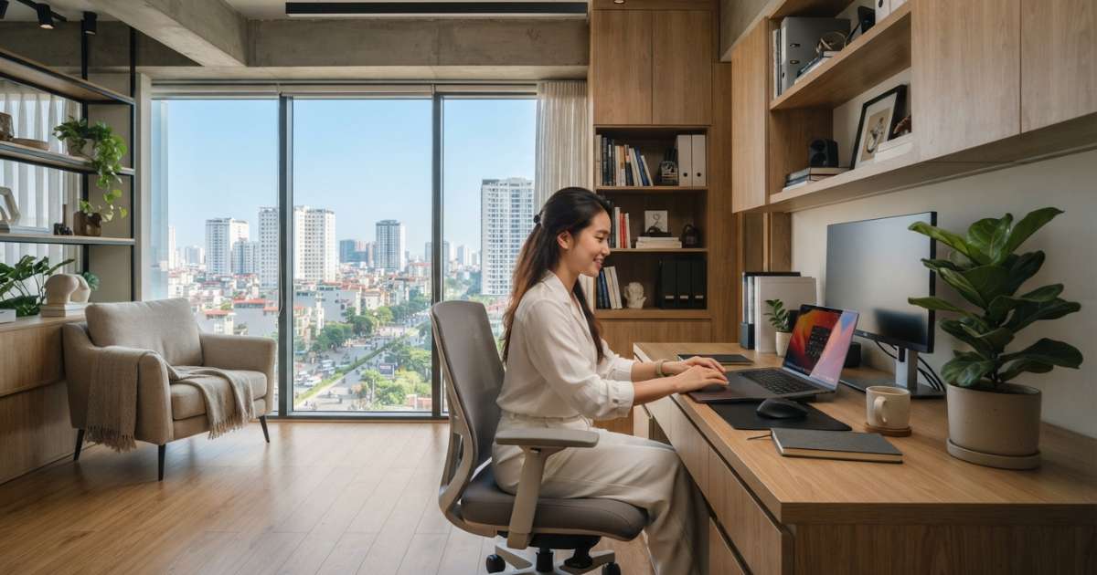 Lợi ích khi sở hữu thiết kế nội thất văn phòng chung cư chuyên nghiệp