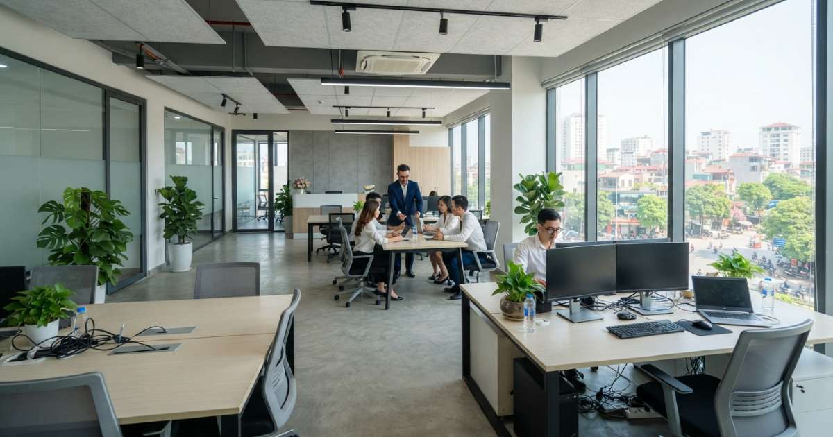 Lợi ích vượt trội khi thuê văn phòng hoàng quốc việt làm trụ sở kinh doanh