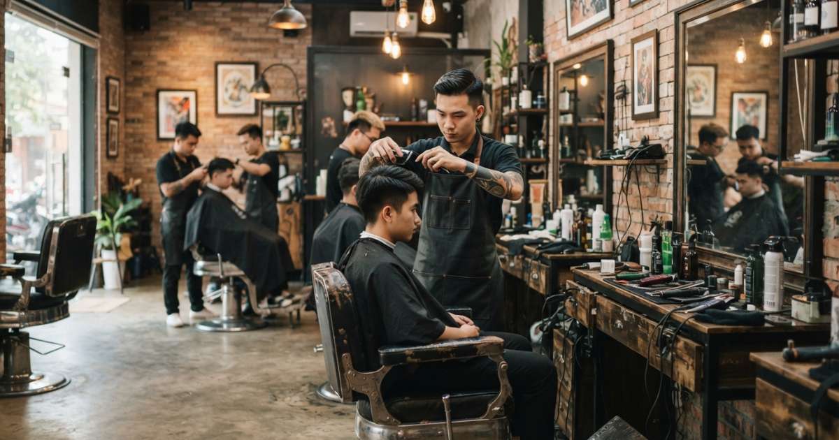 Lựa chọn ánh sáng và màu sắc trong thiết kế salon tóc
