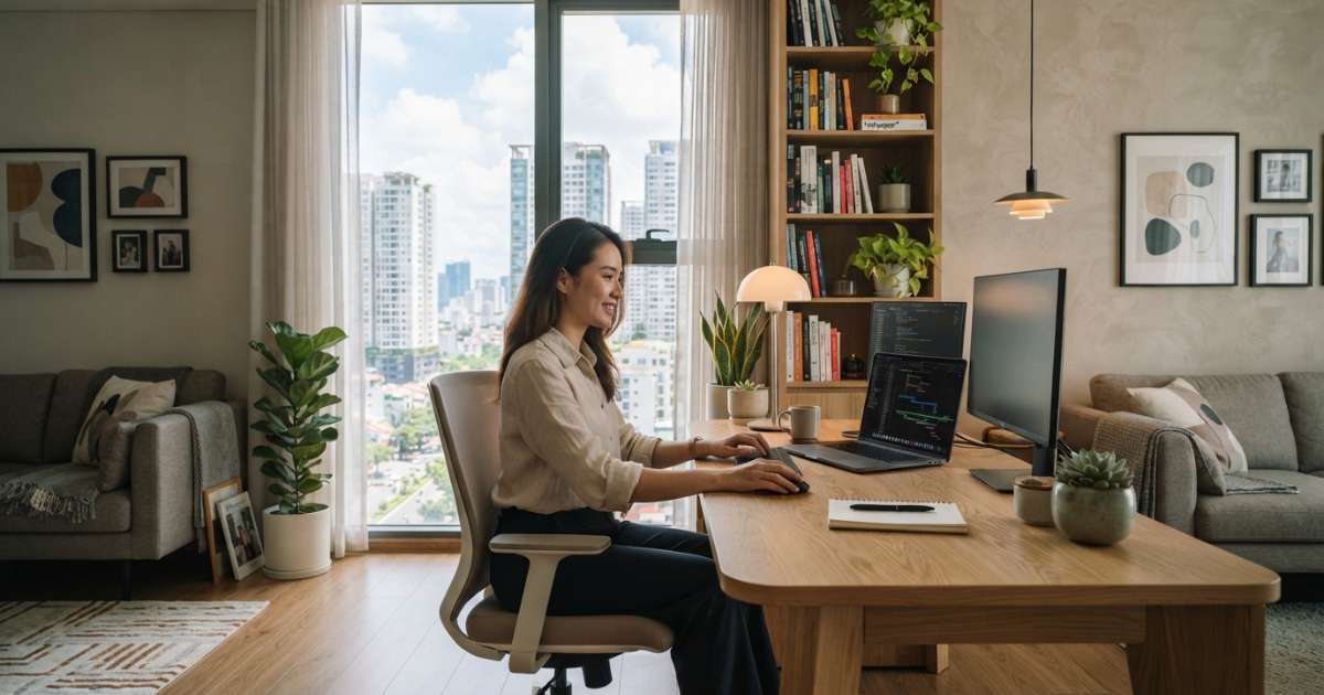 Những mẫu thiết kế văn phòng chung cư phổ biến nhất