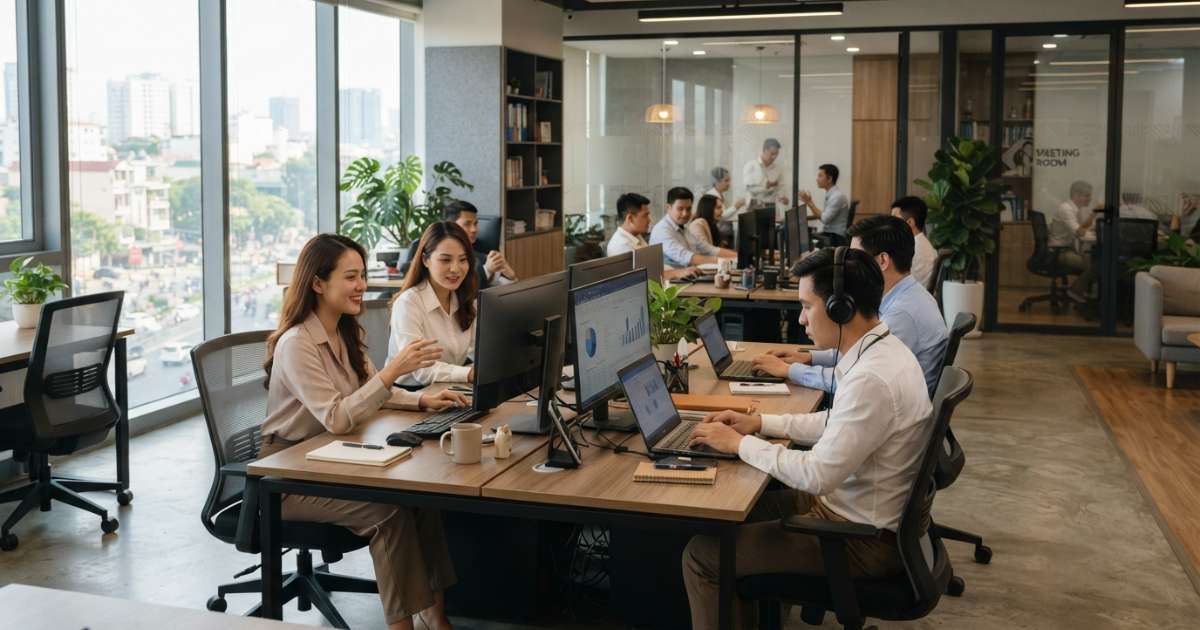 Những mẫu văn phòng đẹp dẫn đầu xu hướng thiết kế hiện nay