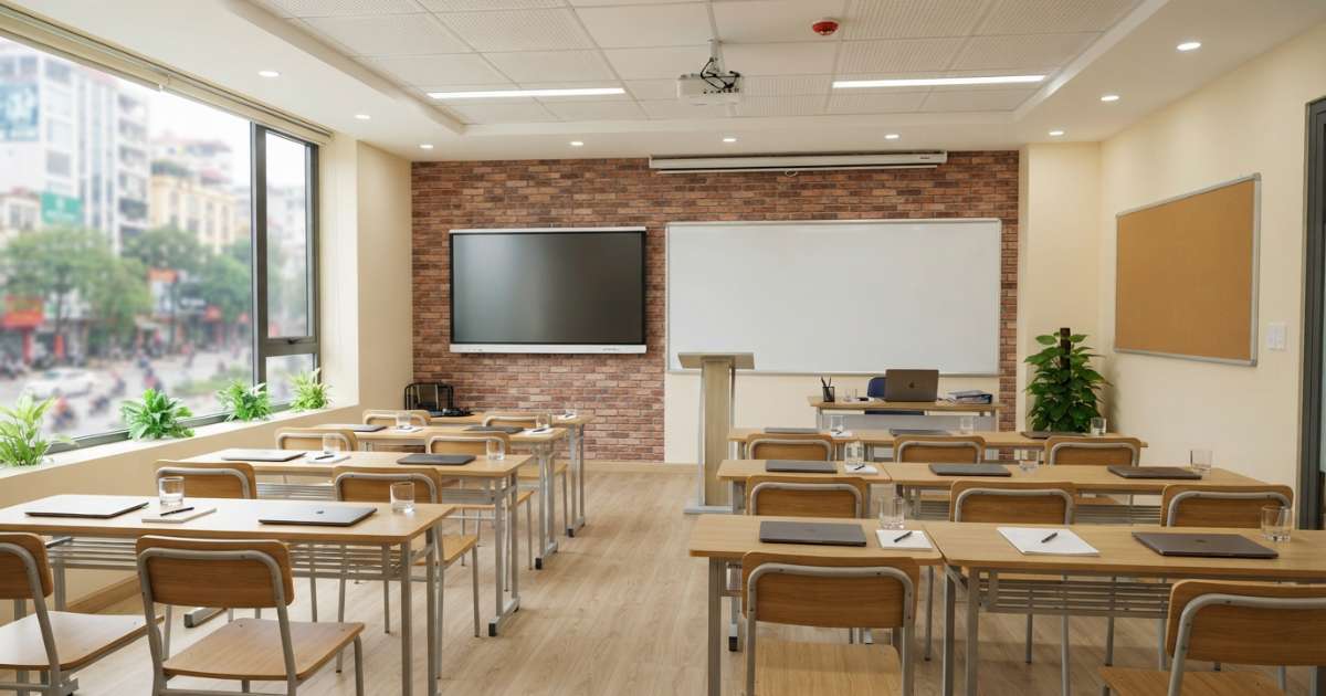 Những trang thiết bị không thể thiếu tại phòng dạy học cho thuê