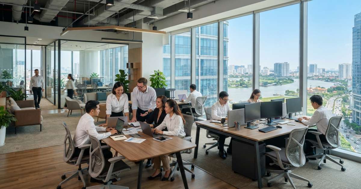 Thiết kế văn phòng hiện đại và chuyên nghiệp
