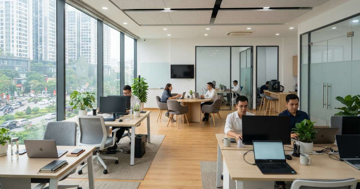 Tiện ích đồng bộ xung quanh khu vực cho thuê văn phòng văn quán