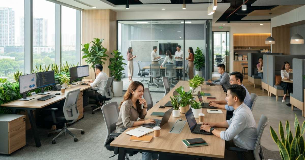 Tiêu chuẩn văn phòng kiểu mẫu hiện đại và chuyên nghiệp