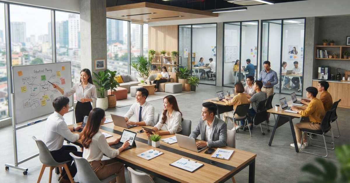 II. Các Loại Hình Văn Phòng Phù Hợp Cho Công Ty Giáo Dục & Đào Tạo