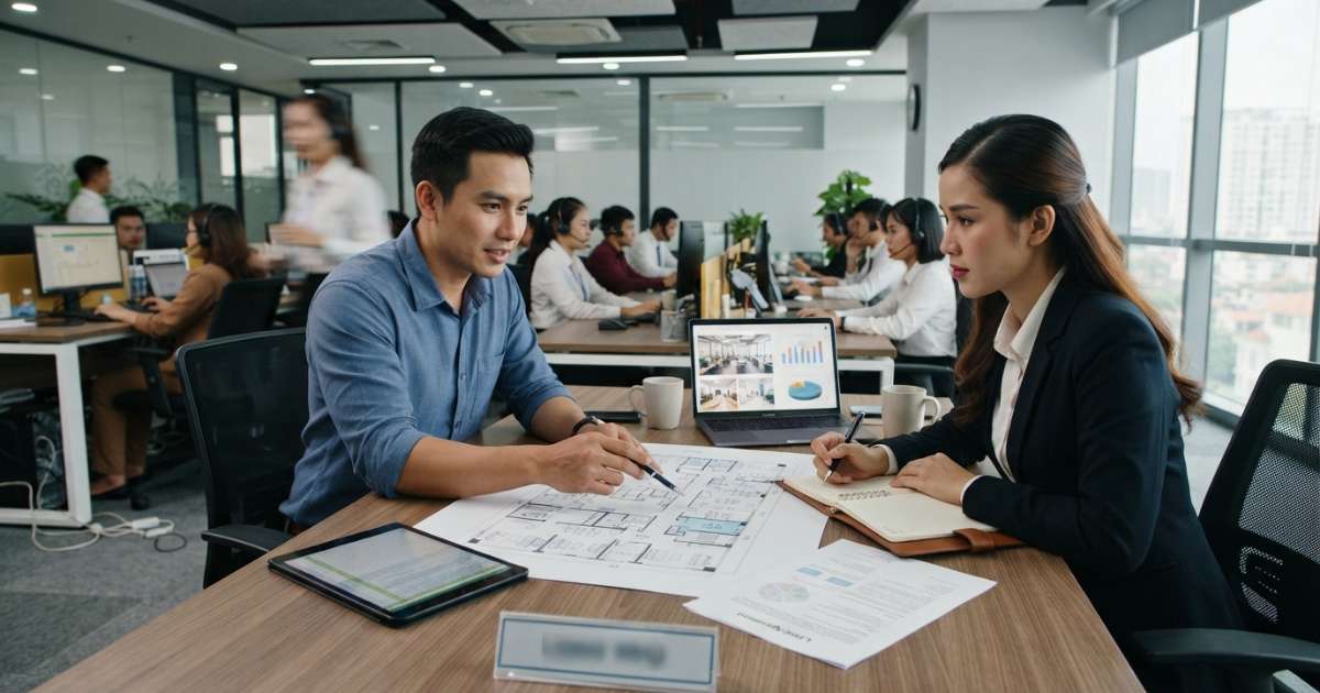 kinh nghiệm thuê văn phòng BPO