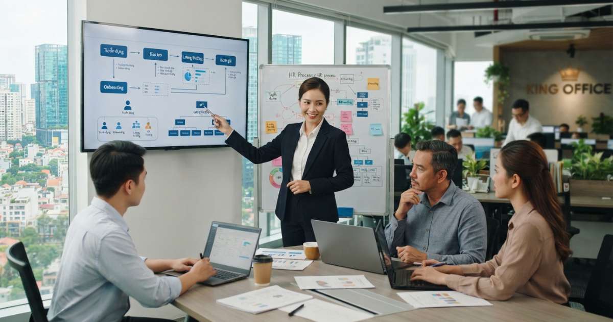 Quản lý nhân sự: Quy trình & Kinh nghiệm thực chiến từ King Office
