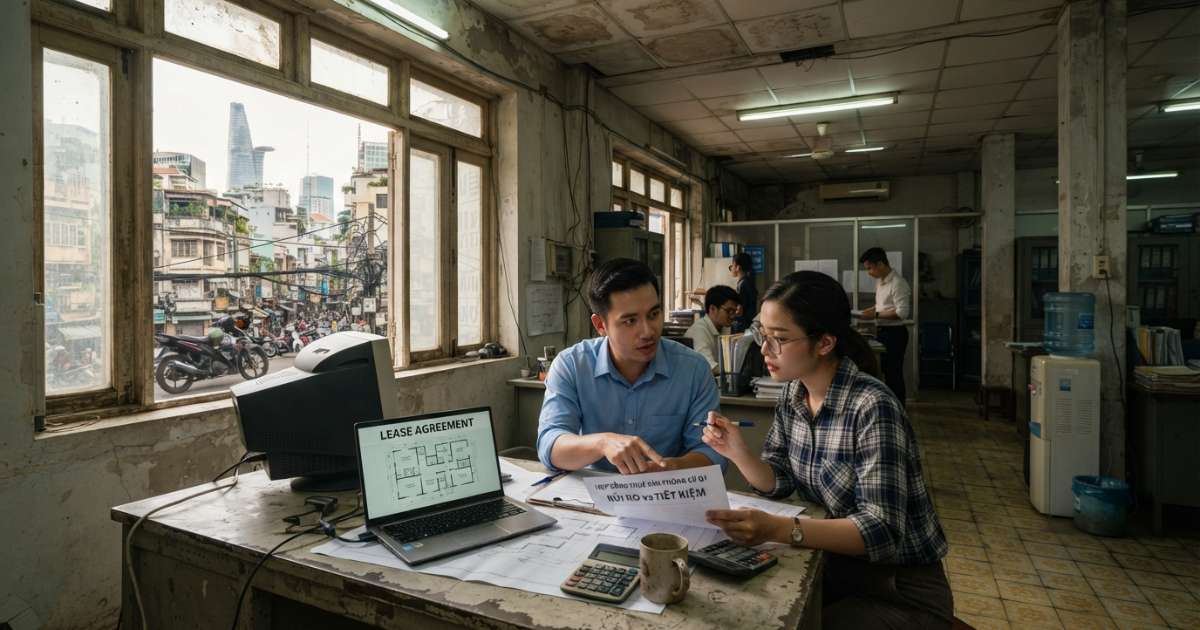 Thuê văn phòng cũ Quận 1: Tiết kiệm hay rủi ro? | King Office