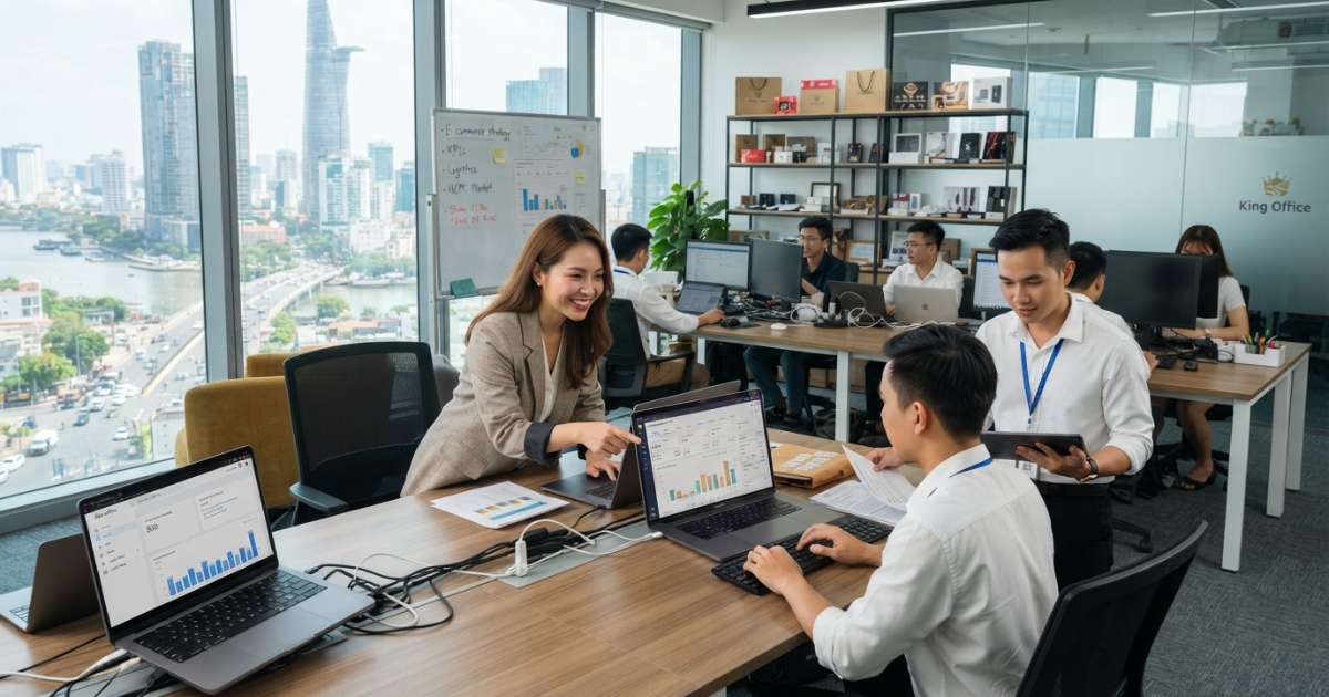 Thuê Văn Phòng E-commerce & Bán Lẻ HCM: Kinh Nghiệm Từ King Office