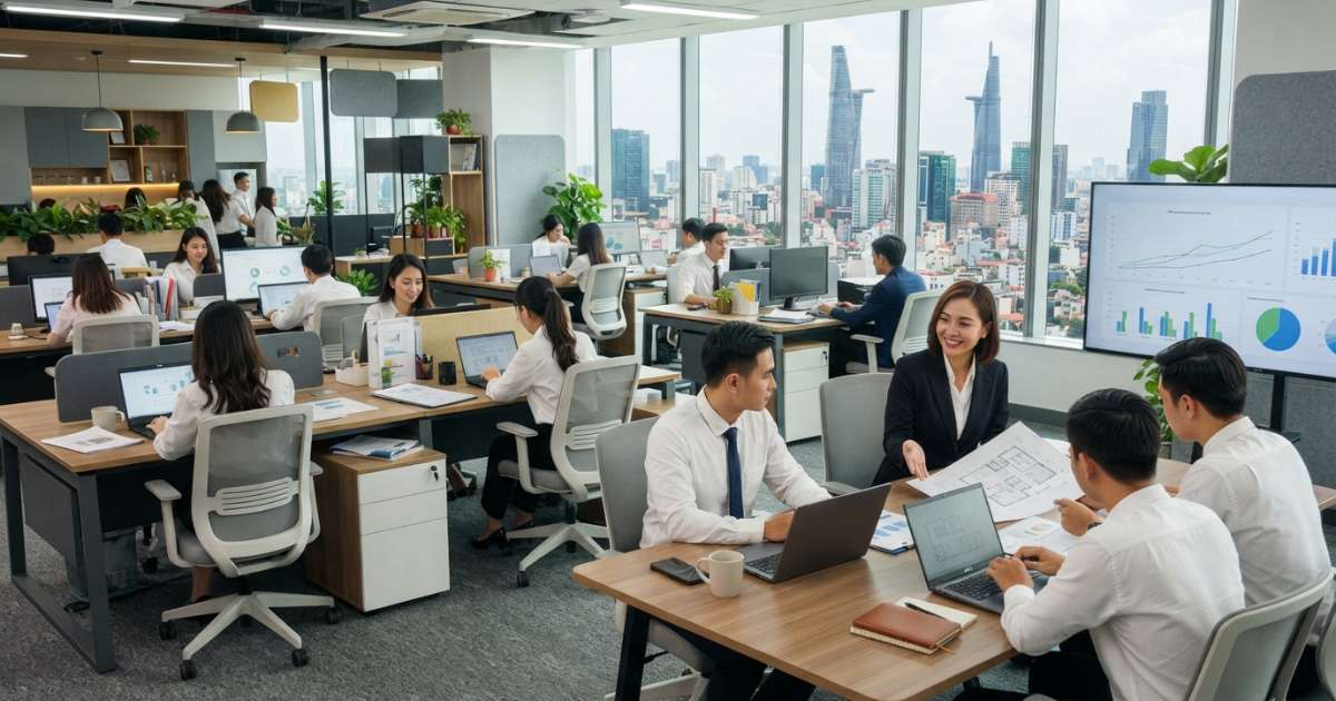 Tiêu Chuẩn Diện Tích Văn Phòng Tại TP.HCM: Con Số Thực Tế Từ King Office